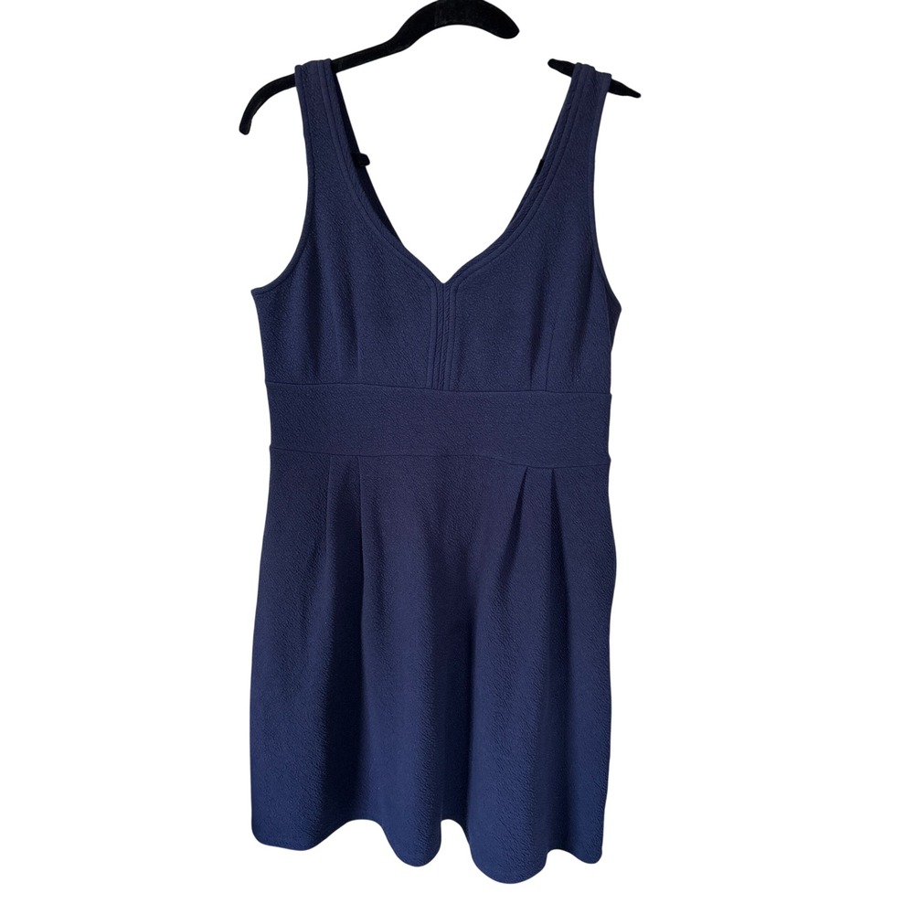 Dress Womens Medium Navy Blue Sleeveless Maison Jules Fit Flare